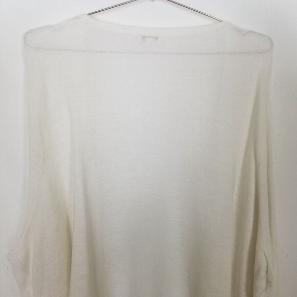 J.Jill Women Plus Linen Blend Cardigan Sweater Sz 3X White Open Front Beach - Picture 5 of 8